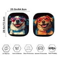 thumbnail image 3 of Yuyamidu Funny Dog Car Sun Shade Windshield Fashion Windshield Shades for Car SUV Truck 2 PCS Universal Auto Sun Visor for Car Windshield Car Interior Accessories, 3 of 5