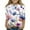 Multicolor a4, variant on Spazoro Toddler Girls 3/4 Sleeve Shirts, Floral Print Casual Spring and Fall Round Neck Fashionable Tops for Girls Multicolor Size 5-6T