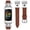 Walnut Brown/Silver Buckle, variant on Wearlizer Leather Band Compatible with Charge 5 Watch Bands for Women, Dressy Slim Leather Strap Replacement Wristband with D-Shape Metal Buckle for Charge 5 Fitness Tracker