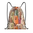 thumbnail image 1 of Lukts Funny Dogs Family Pattern Drawstring Backpack Bag Sport Gym Sackpack,String Backpack Sport Bag Sack,Cinch Tote Gym Backpack-Medium, 1 of 6