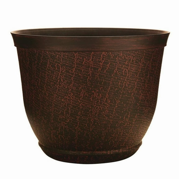 Southern Patio  Cronus Planter Hot Coal 17.5" Dia.