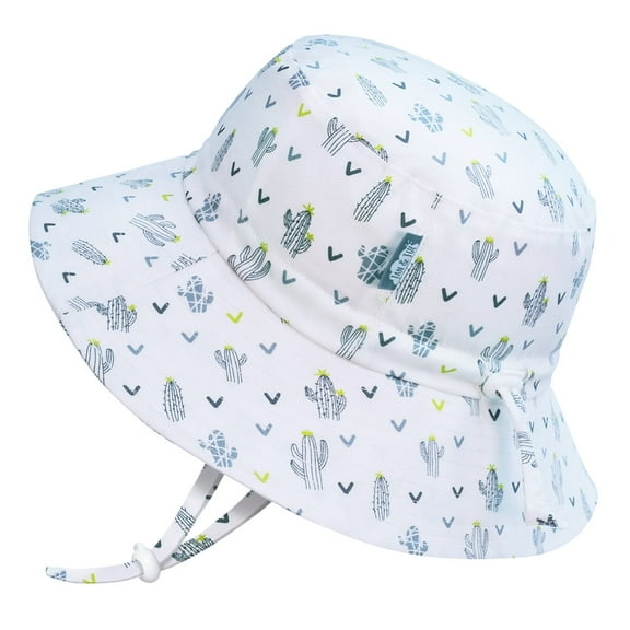 JAN & JUL Baby Sun-Hat Newborn with Adjustable Chin-Strap, UPF 50 Cotton (S: 0-6 months, Cactus)