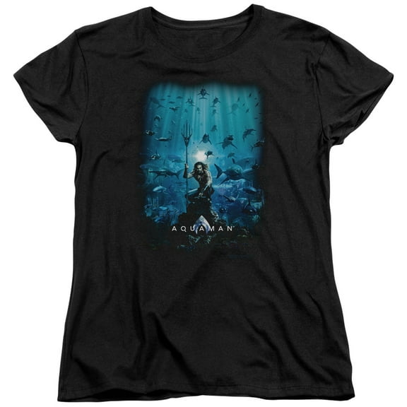 Aquaman Movie - Poster - Women's Short Sleeve Shirt - Small