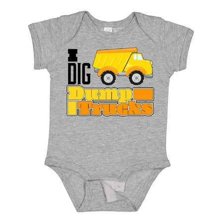 

Inktastic I Dig Dump Trucks Boys or Girls Baby Bodysuit