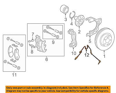 Genuine Mopar ABS Sensor 4727624AA