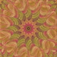 thumbnail image 1 of Ahgly Company Machine Washable Indoor Square Transitional Grapefruit Red Area Rugs, 8' Square, 1 of 7