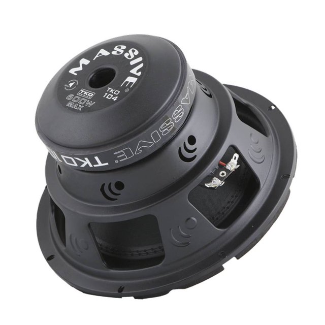 Massive Audio Pro Car Sound TKO104 10 Inch Dual 4 Ohm 600 Watt Subwoofer