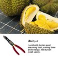 thumbnail image 4 of Naiovety Abrazadera de abridor de Durian, alicates de desgranado de sandía a prueba de herrumbre, ergonomía suave para utensilios de Camping y Cocina y Comedor, 4 of 6