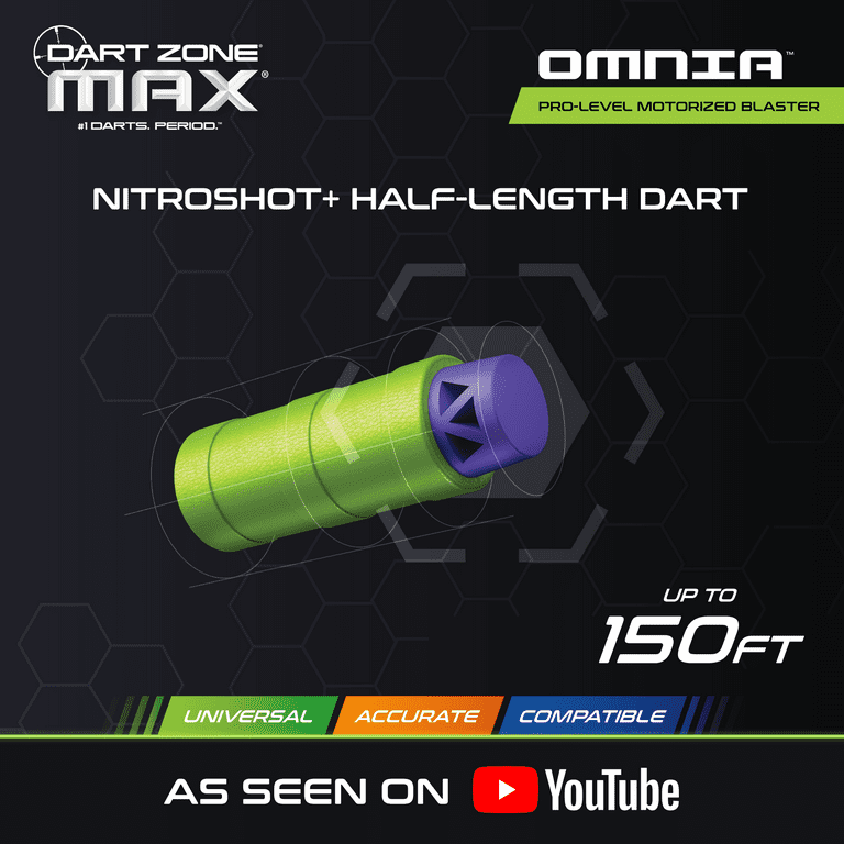 Dart Zone Max Omnia Pro Ultimate Battery Foam Dart Blaster Toy