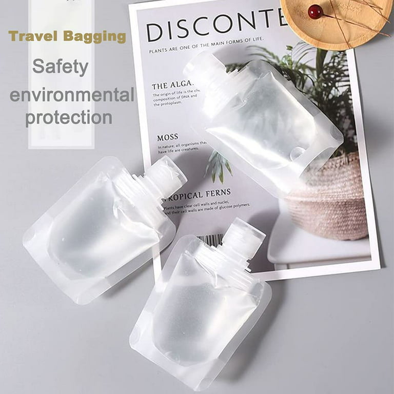 Travel Plastic Refillable Pouches, Portable Empty Squeeze Bag