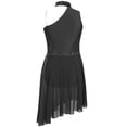 thumbnail image 4 of Yartina Justaucorps-Robe de Danse Ballet pour Filles Enfants Tenue de Danse Lyrique Sans Manches Performance sur Scène Noir 16, 4 of 5