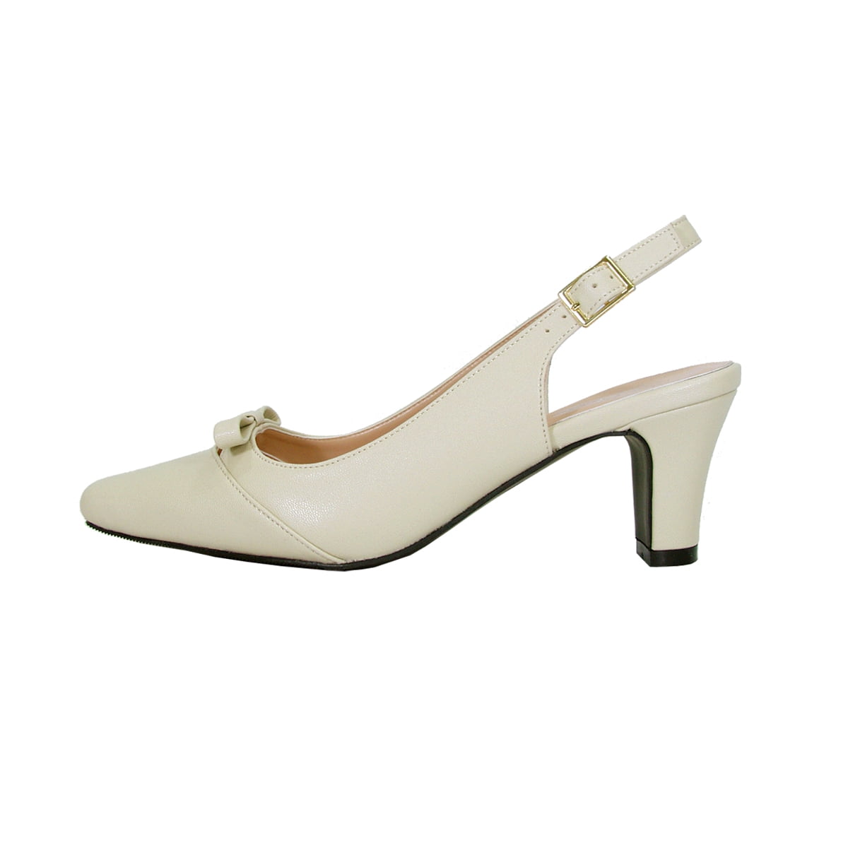 PEERAGE Jodie Women's Extra Wide Width Dress Slingback BEIGE 7
