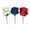 1PC, variant on DAMAI Independence Day Patriotic Silk Flowers, Artificial Red White Blue Peonies Chrysanthemums Fake Flower Stems with Floral Design, Home Decoration Centerpiece for 4th of July Summer Party