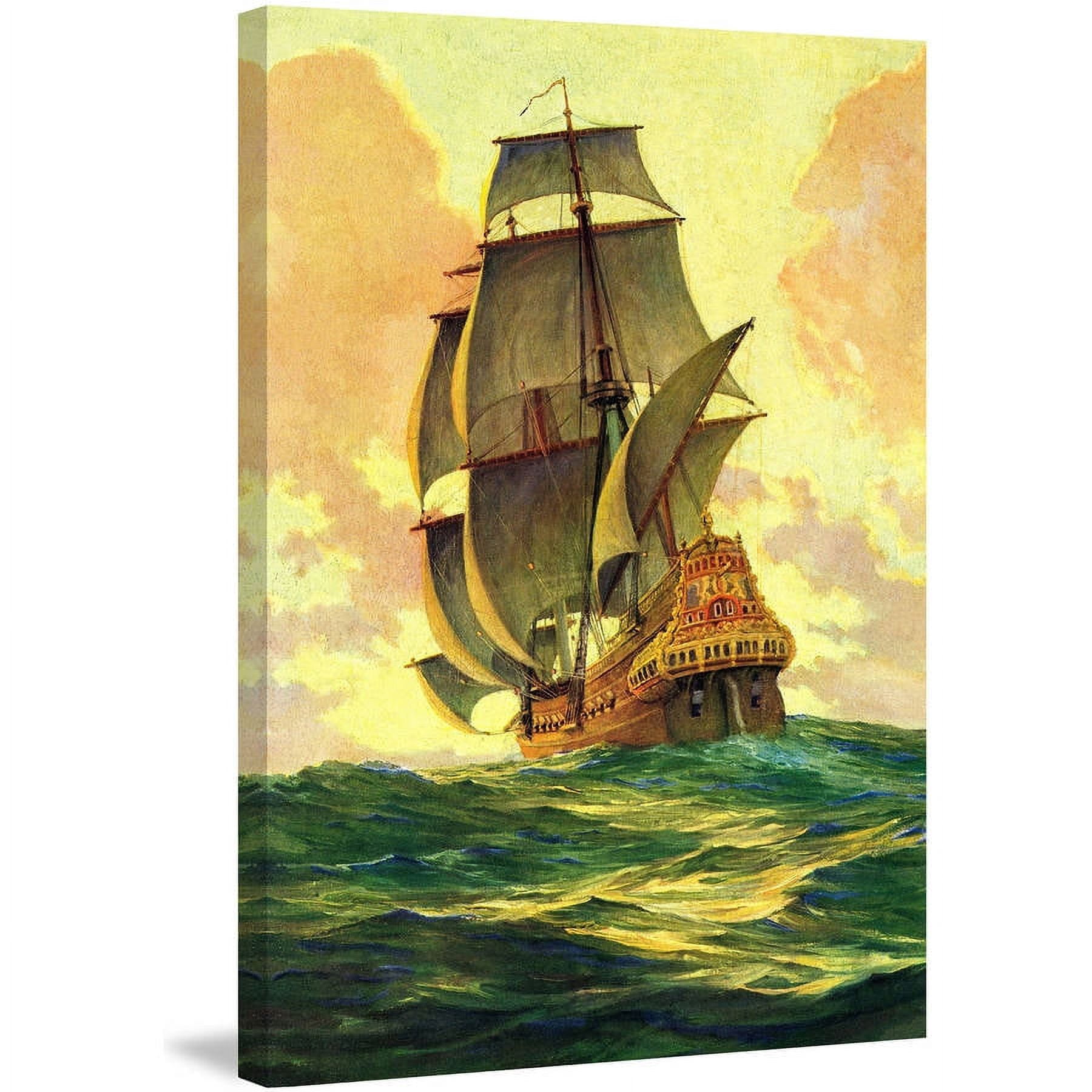 "Sailing Away" Painting Print on Wrapped Canvas