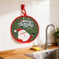 thumbnail image 1 of xihome Juego de toallas de mano colgantes navideñas, paño de cocina de polister, regalo decorativo navideño, 1 of 6