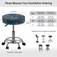 thumbnail image 6 of Psesaysky Colorful Floral Round Stool Covers, 2 Pack Polyester Elastic Stretch Covers for Home Bar Counter Round Seats, 6 of 6