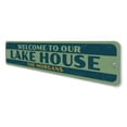 thumbnail image 4 of Old Lake House Novelty Sign, Metal Wall Decor - 4x18 inches, 4 of 4