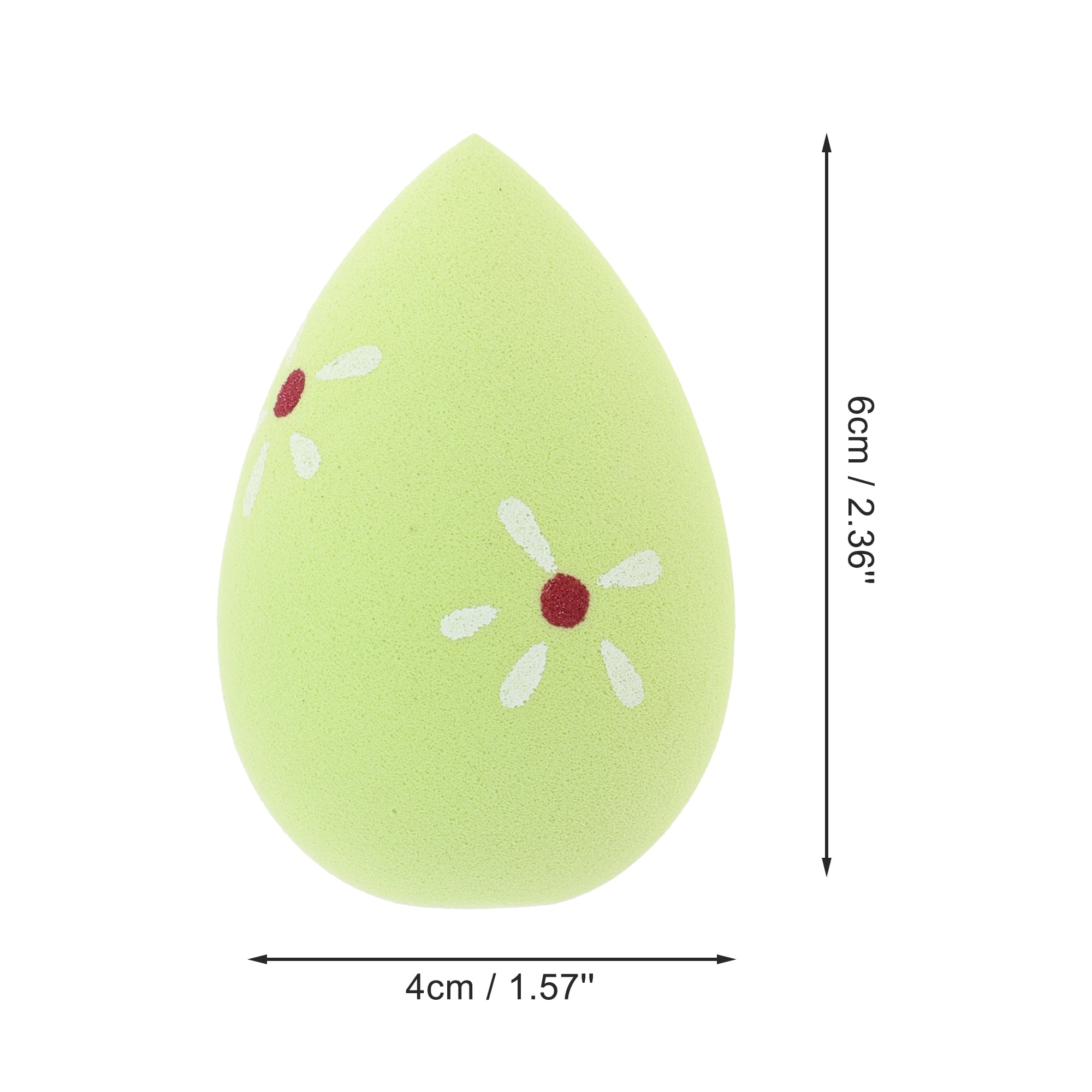 Unique Bargains 1 Pc Floral Face Makeup Sponge for Bedrooms Green