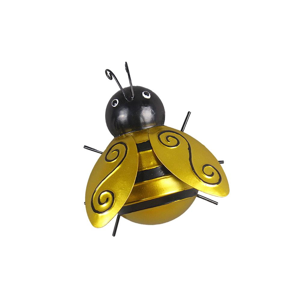 Wall Art Metal Bee 3D Sculpture Inspirational Wall Hanging for Indoor