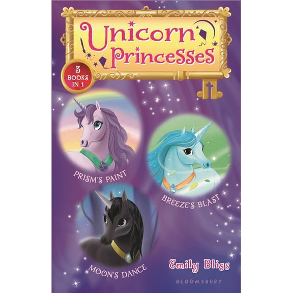 Unicorn Princesses Unicorn Princesses Bind-Up Books 4-6: Prism's Paint, Breeze's Blast, and Moon's Dance, (Hardcover)