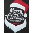 thumbnail image 6 of Elippeo Family Matching Christmas Pajamas, Letter  Hat Print Long-Sleeved Round Neck Tops + Plaid Pattern Trousers Sleepwear Outfits, 6 of 10