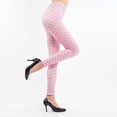thumbnail image 5 of Arlun Shiny Fish Scale Printed Leggings for Women High Waisted Stretch Tight Pants Stylish Leather Slim Fit Bodycon Pants 2026 Carnival Holiday Outfits Pink One Size, 5 of 5