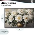 thumbnail image 4 of Stupell Industries French Country Golden Vase with Peonies Black Framed Giclee Art, 18 x 12, by Petals Prints Design, 4 of 8