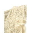 thumbnail image 5 of Franhais Newborn Baby Girls Summer Romper, Infant Solid Color Ruffle Sleeveless Jumpsuit with Lace, 5 of 8