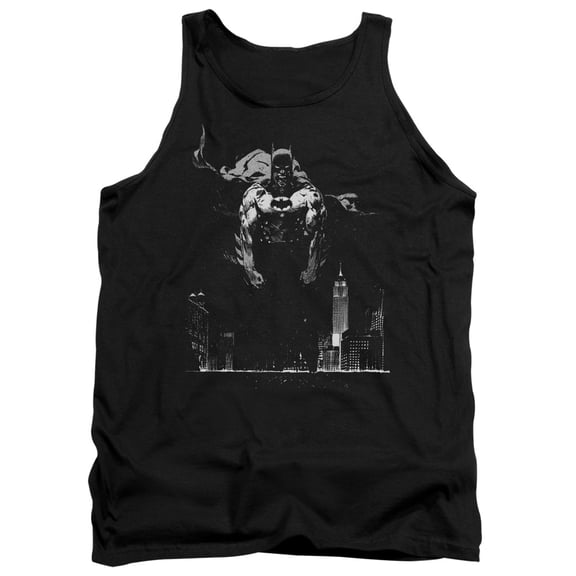 Batman Dirty City Adult Tank Top Black