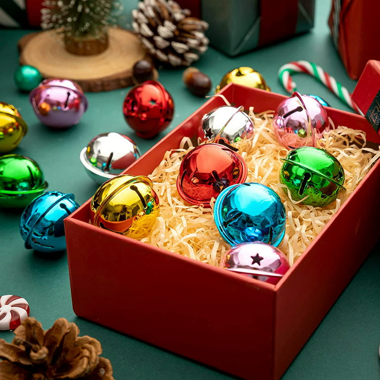 Jingle Bells for Crafts, 1.6 Large Metal Jingle Bells Christmas