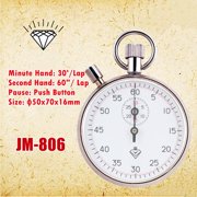 Handheld Mechanical Stopwatches for Track Races Featuring 30/60 Second Dials and Pause Function Mechanical Running Timers