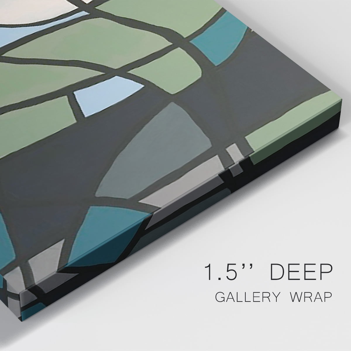Multicolor Stained Glass II Premium Gallery Wrapped Canvas - Ready to Hang