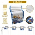 thumbnail image 5 of Thanksgiving Blue Table Runner, Autumn Thanksgiving Kitchen Dining Table Decoration for Home Party Decor 13x120 Inches, 5 of 9