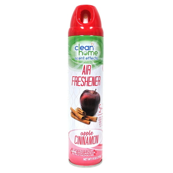 Clean Home Scent Effects Apple Cinnamon Eliminator Air Freshener Spray