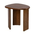 thumbnail image 5 of Kate and Laurel Tortola Modern Irregular Round Side Table, 22 x 18 x 20, Walnut Brown, Transitional Pebble End Table for Use as Bedroom Nightstand or Living Room Accent Table, 5 of 10