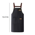 thumbnail image 3 of Chef Works Unisex Butcher Apron for Kitchen,Chef Apron for Men and Women Professional for Cooking With Pockets - Adjustable - Bib Aprons - Water & Oil Resistant, 3 of 5
