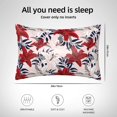 thumbnail image 4 of KLL Lilies Flowers Pattern Silk Pillowcase for Hair and Skin Standard Size 20"X 30" Soft Breathable Pillow Covers for Sleeping, 4 of 6