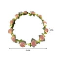 thumbnail image 3 of Nmdmisc LED Flower Headband Crown,Valentine's Day Gifts,Flower Wreath Headband Luminous,Light up Headband LED Hair Accessories Crown Luminous Head Band (Pink), 3 of 6