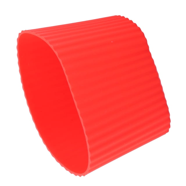 Funda protectora de silicona antideslizante Unique Bargains para botella de vidrio rojo herramientas para esculpir alimentos