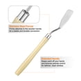 thumbnail image 4 of Uxcell 4pcs Cuchillo de Paleta Herramienta de Pintura 6.5" Cabeza Plana Hoja de Acero Inoxidable Mango de Plástico Espátula Cuchillo de Paleta para Óleo Acrílico Lienzo, Beige, 4 of 7