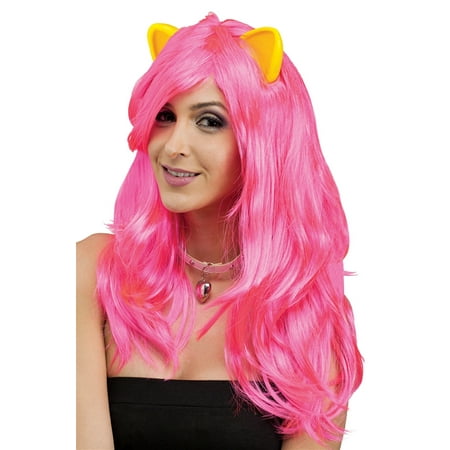 Cat Fantasy Pink Wig with Ears