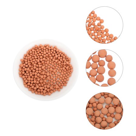 KONTONTY Flower Pot Pottery Anion Color Ceramsite for Indoor Planting 2Set