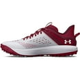 thumbnail image 1 of Under Armour Men's Yard Low Turf Baseball Shoe, (600) Cardinal/White/White, 8, 1 of 5