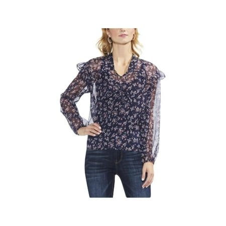 Vince Camuto Womens Ditsy Manor Floral Sheer (Best Discount Designer Clothing Websites)