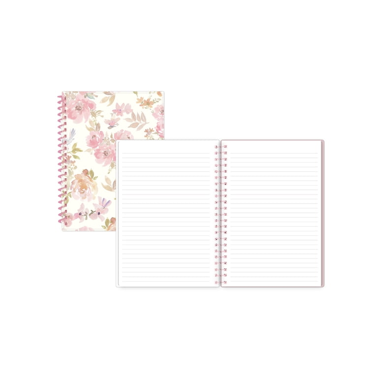 Blue Sky Notebook, 5.75x8.5, Pink Floral, 160 Pages photo 3