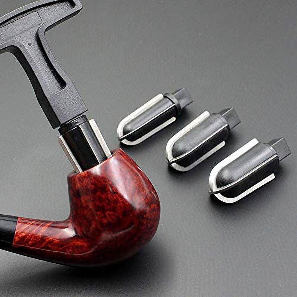Chunhong Professional 4 Heads Tobacco Pipe Reamer Kit with Gift Box Handle Smoking Pipe Scraper Carbon Remover Tool Set