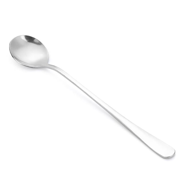 Cuchara Hielo Acero Inoxidable Con Largo Cucharas Té Y Vajilla (plata)