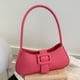 thumbnail image 1 of Bolsos De Hombro Para Mujer Y2K Bolso de hombro para mujer PU Cremallera Color sólido Bolso para axilas Bolsos (Rojo rojo) Tmvgtek Para Estrenar, 1 of 9