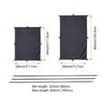 thumbnail image 5 of Mdesiwst Kayak Drape Waterproof UV-Resistant Extra Large Quick Release Universal Protective Oxford Cloth Comprehensive Protection Kayak Cover Kayak Supplies, 5 of 6