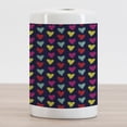 thumbnail image 2 of Valentine's Day Ceramic Toothbrush Holder, Romantic Colorful Hearts Love Happiness Theme Valentine's Day Illustration, Versatile Countertop for Bathroom, 4.5" X 2.7", Multicolor, by Ambesonne, 2 of 4